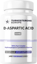 D-AA (D-Aspartic Acid) met HydroPerine™ - 120 Capsules (600mg)