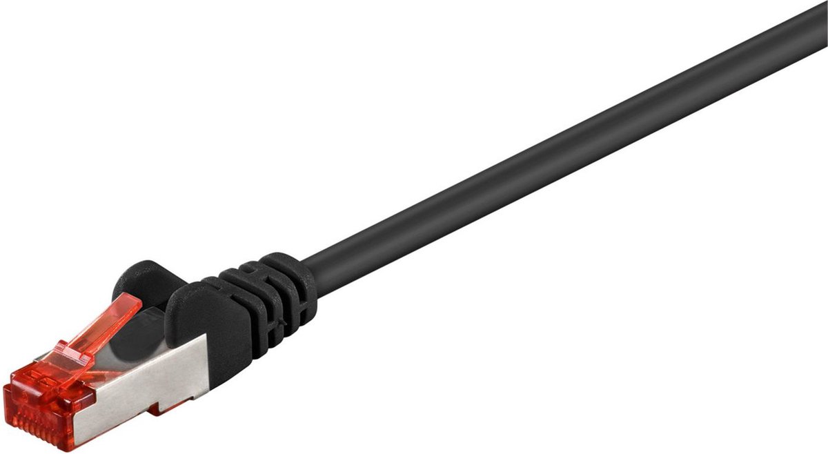 Netwerkkabel, 20m CAT6 FTP netwerkkabel Zwart 10 GB/s snelheid