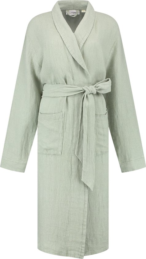 Yumeko kimono badjas gewassen linnen wafel