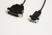 Microconnect ModemCable DB9-DB25 (3M) netwerkkabel Grijs