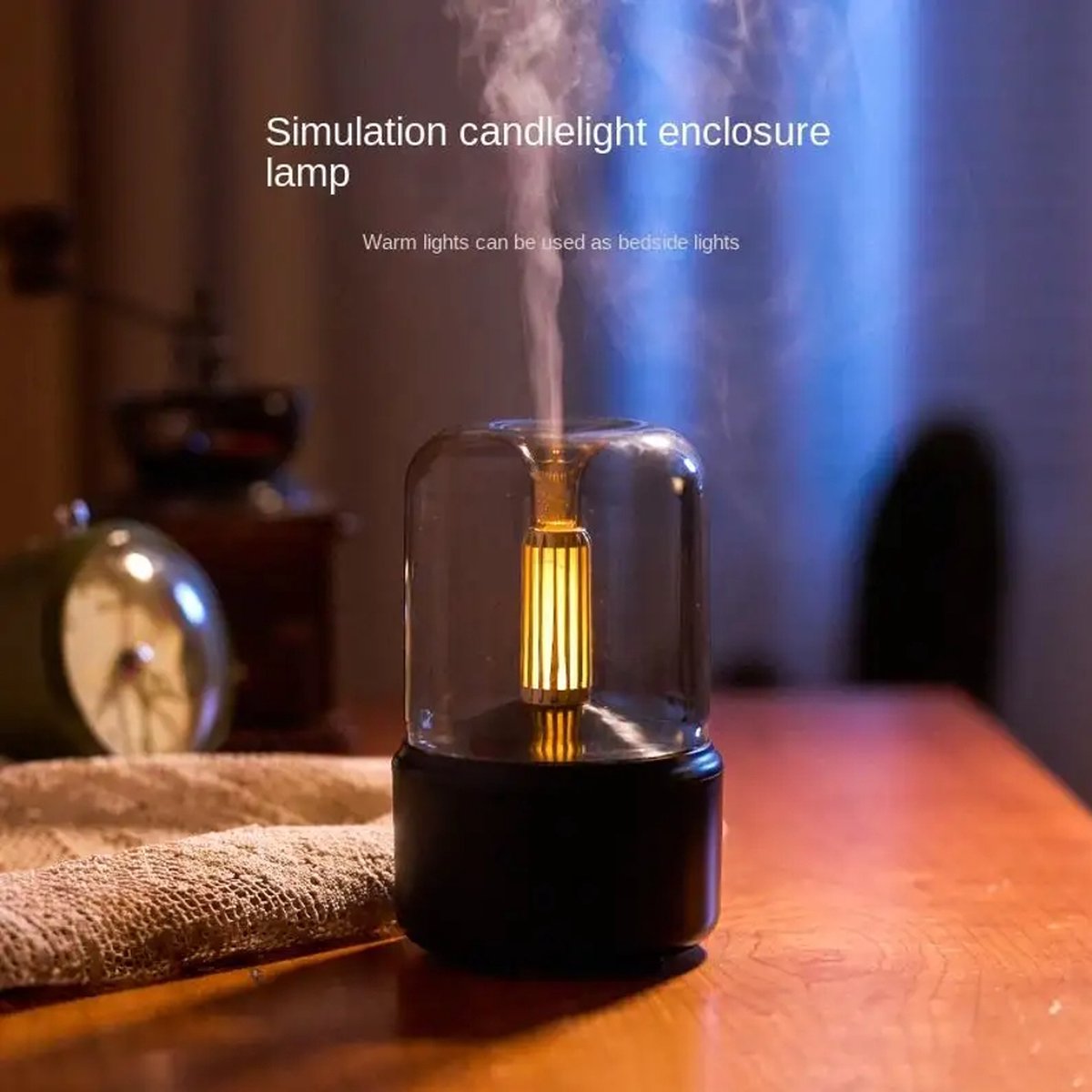Aroma Diffuser Pink. Etherische Olie Verstuiver - Luchtbevochtiger - Industrieel design - Difuser lamp - Difuser met lamp - Sfeervolle LED verlichting - upbreathing Aromadiffuser - Ultrasoon - Vernevelaar - Geur verspreider — cadeau in Wonen & Interieur - foto 2