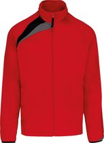 Veste d'entraînement tricot polyester ' Proact' Rouge/Noir/Gris - XL