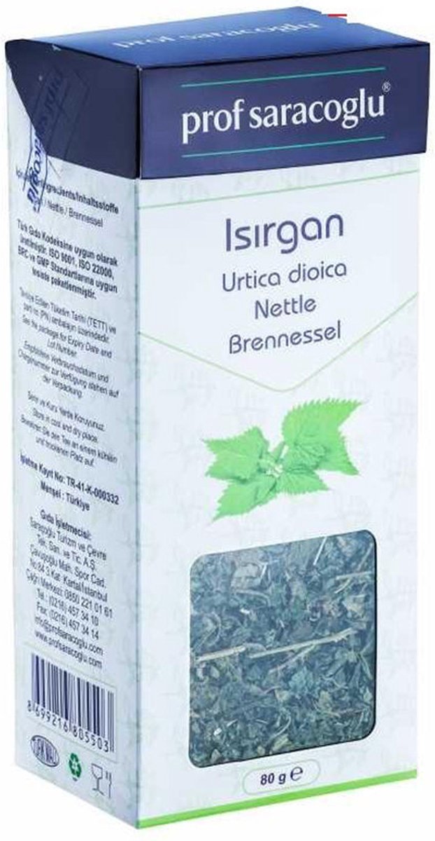 Goedkoopste Prof Saracoglu - Brandnetelblad 80gr