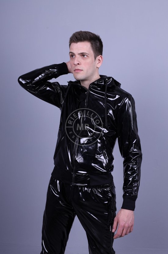 Veste de survêtement Full Black PVC - Homme - Taille: S / Noir | bol.com