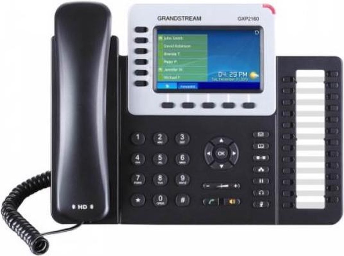 Grandstream Networks GXP-2160 - VoIP telefoon - Zwart