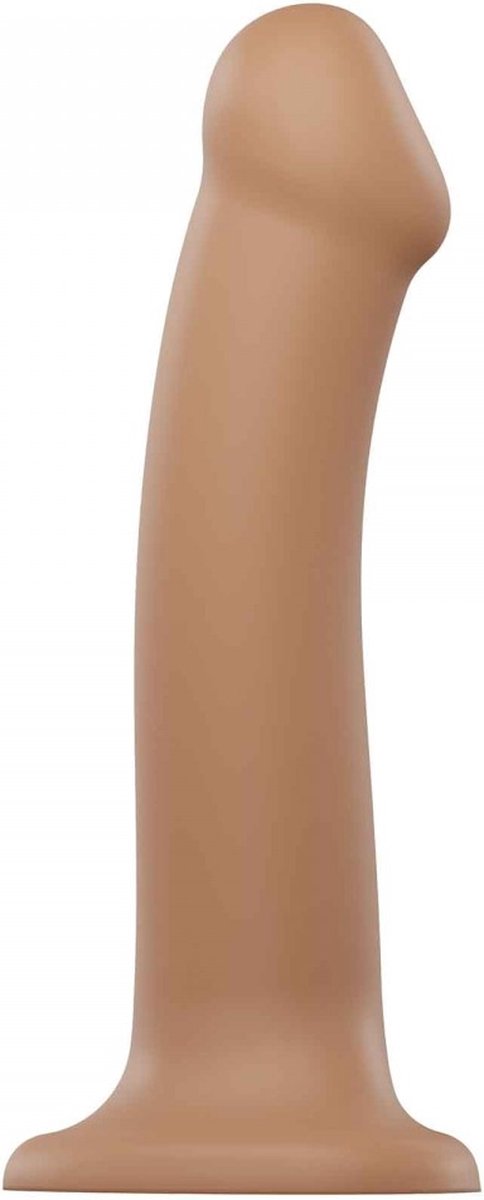 Goedkoopste Strap-On-Me - Semi-Realistische Dual Density Buigzame Dildo Caramel L