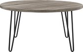 Table d'appoint en panneaux de particules stratifiés en chêne gris