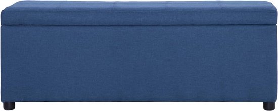 vidaXL-Bankje-met-opbergvak-116-cm-polyester-blauw