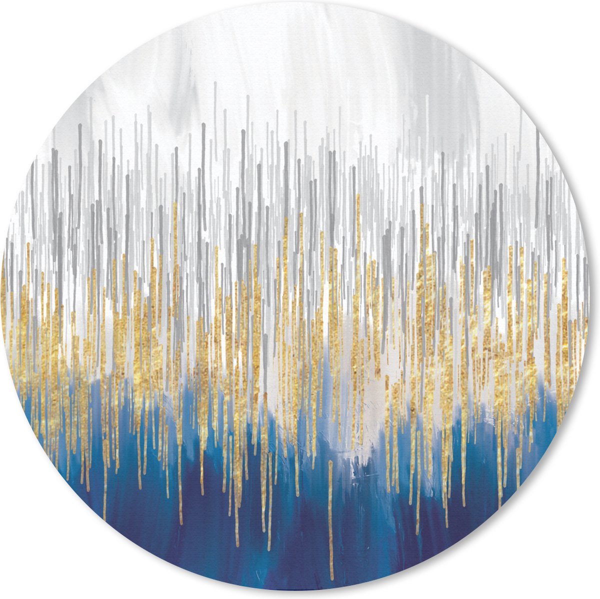 Muismat rond 20x20 cm - Mousepad Abstract - Schilderij - Olieverf - Ronde muismatten