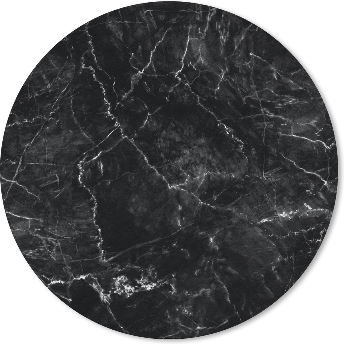 Muismat rond 20x20 cm - Mousepad Marmer - Keramiek - Lijn - Ronde muismatten