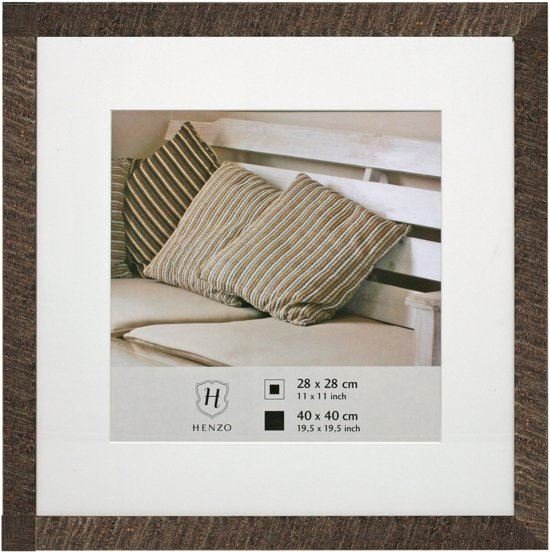 Fotolijst - Henzo - Driftwood - Fotomaat 40x40 cm - Donkerbruin