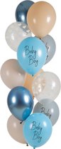 Folat - Ballonnen Baby Boy (12 stuks - 33 cm)