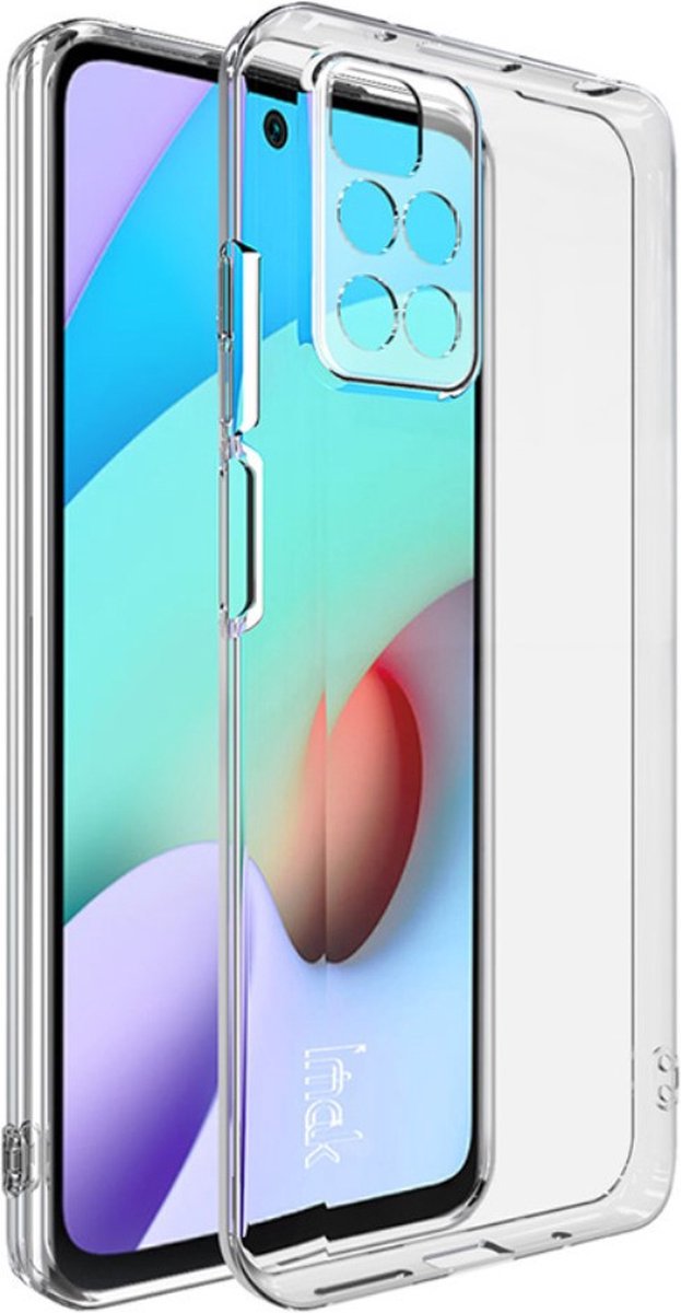 IMAK Hoesje - Geschikt voor Xiaomi Redmi 10 Hoesje - IMAK TPU Back Cover - Transparant