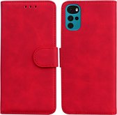 Coverup Book Case - Geschikt voor Motorola Moto G22 Hoesje - Rood