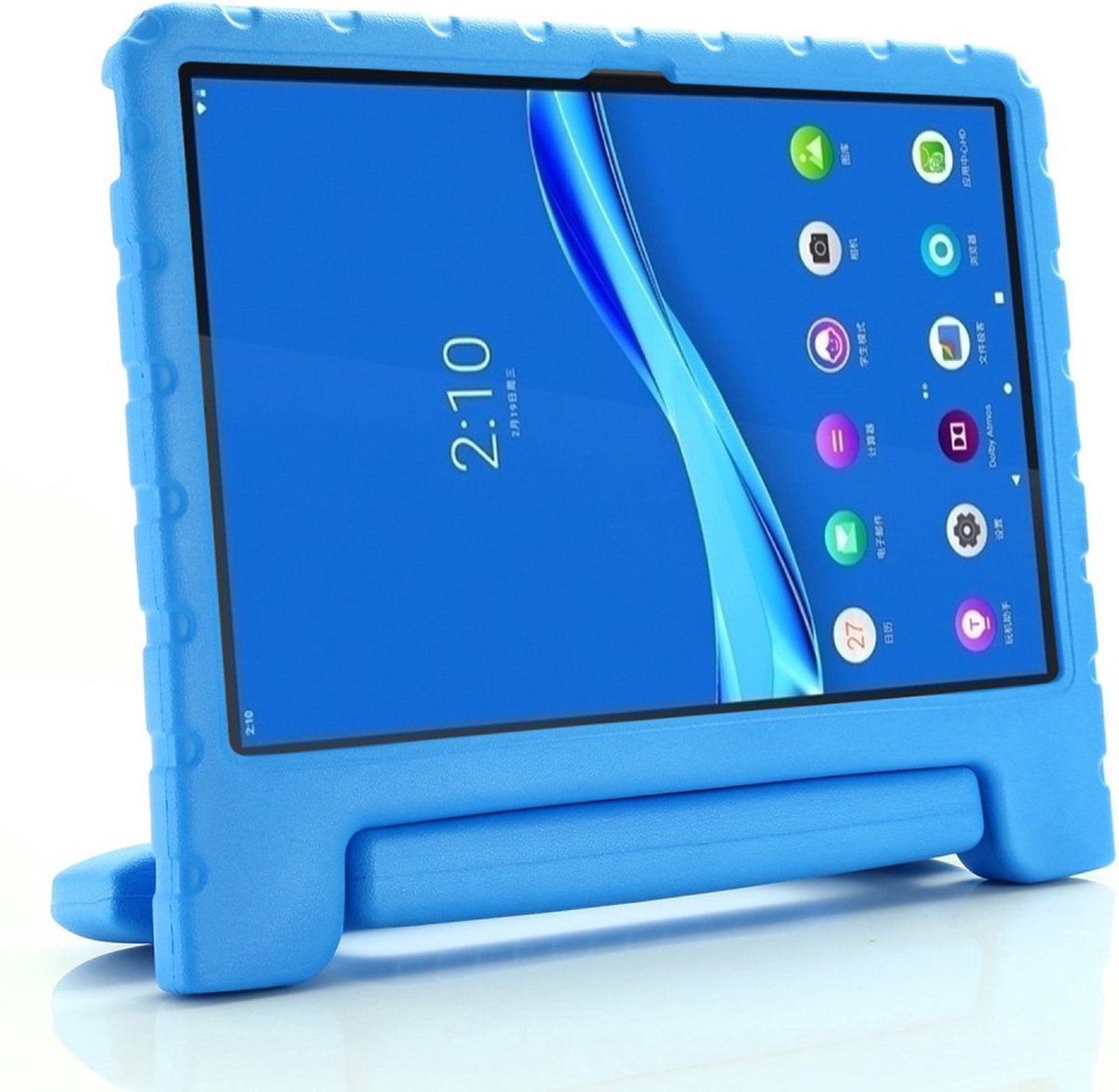 Tablethoes geschikt voor Lenovo Tab M10 Plus Gen 3 Hoesje - ShockProof Kids Case - Blauw