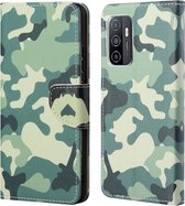 Coverup Book Case - Geschikt voor Samsung Galaxy A53 Hoesje - Camouflage