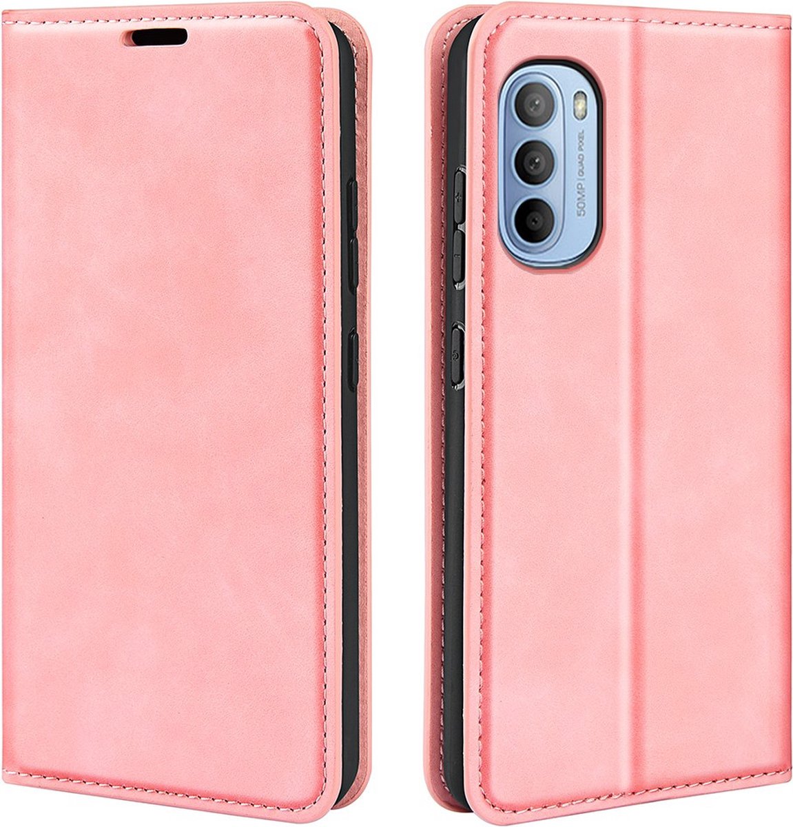 Coverup Premium Book Case Geschikt voor Motorola Moto G31 / G41 Hoesje - Roze
