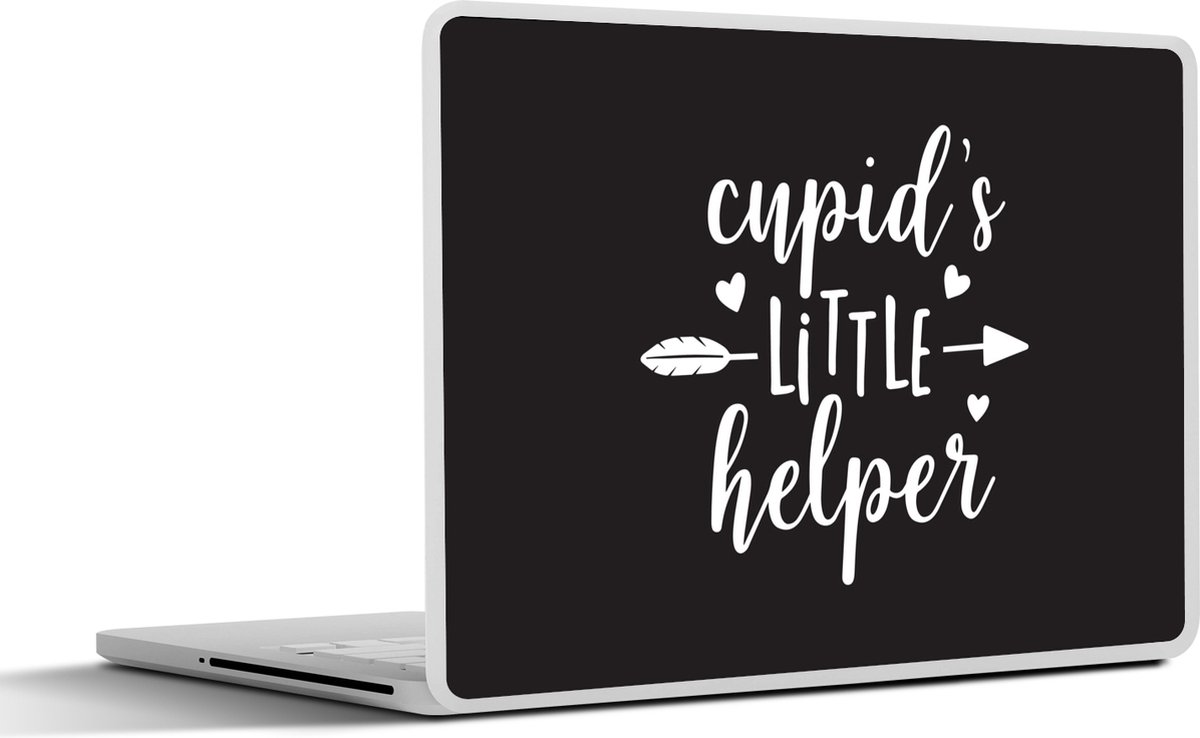 Laptop sticker - 13.3 inch - Quotes - Spreuken - Cupid's little helper - 31x22,5cm - Laptopstickers - Laptop skin - Cover