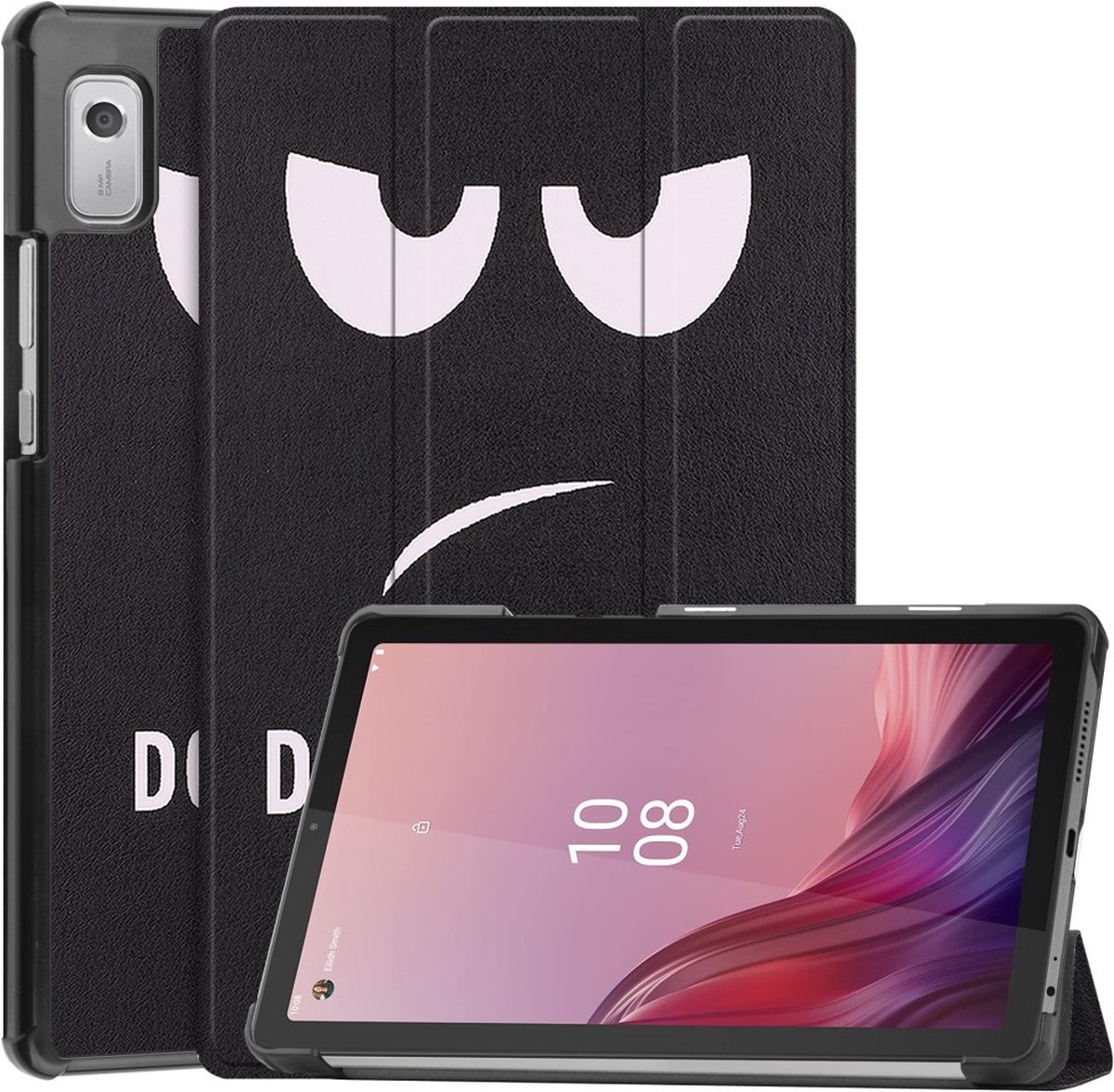 Tablethoes geschikt voor Lenovo Tab M9 Hoesje - Tri-Fold Book Case - Don't Touch
