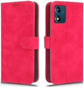 Coverup Book Case - Geschikt voor Motorola Moto E13 Hoesje - Roze