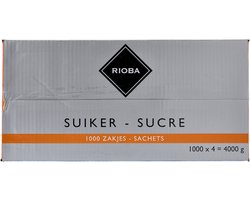 RIOBA Suikerzakjes 1000 x 4 gram