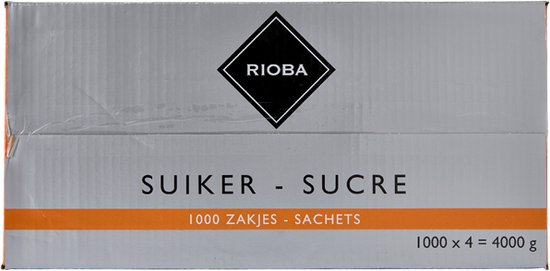 RIOBA Suikerzakjes 1000 x 4 gram
