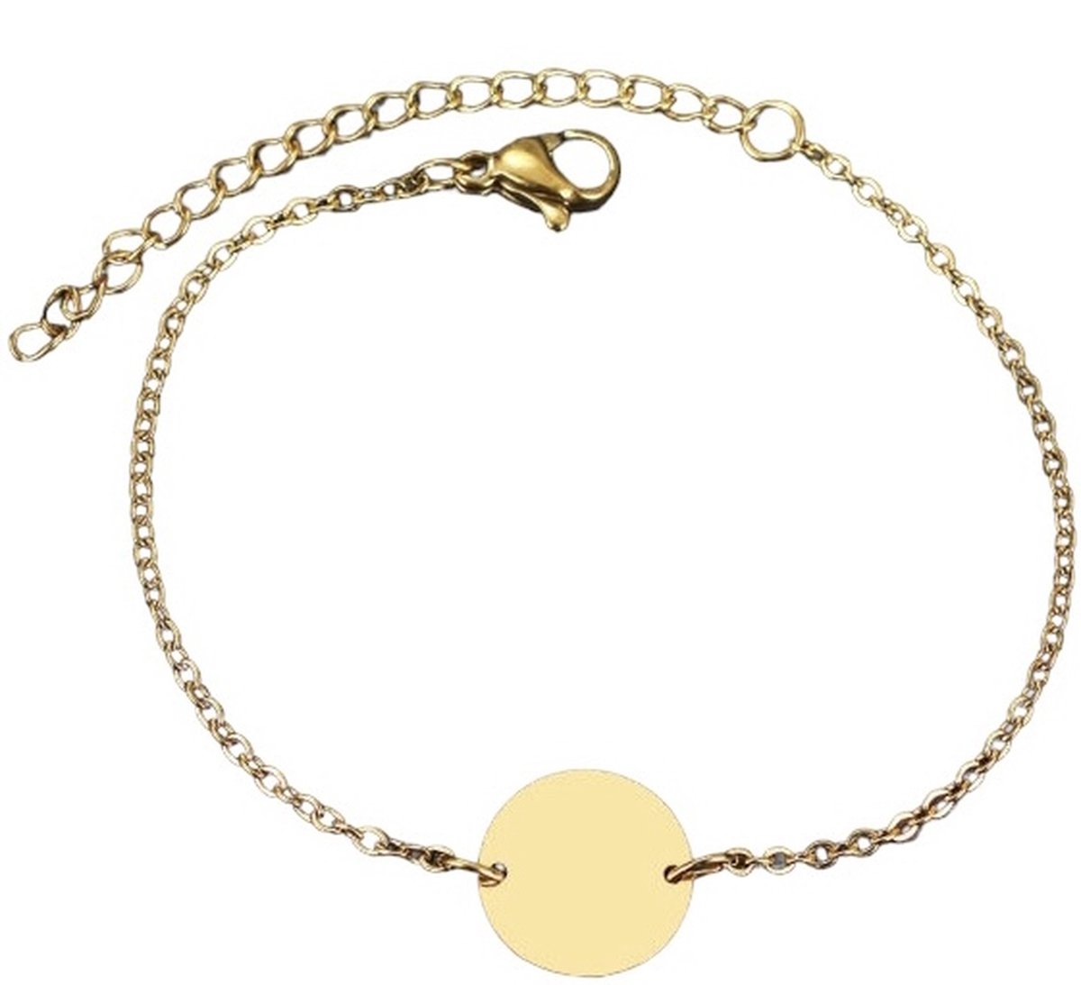 Saturday Life Jewelry Muntarmband goud verstelbaar 15+5 cm voor vrouwen