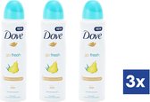 Dove Go Fresh Peer & Aloë Vera Deo Spray - 3 x 150 ml
