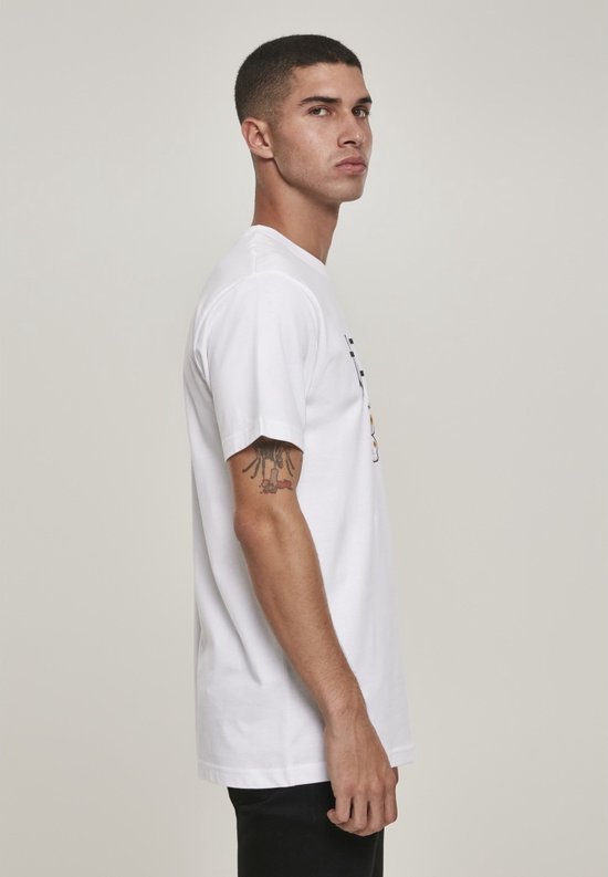 Mister Tee WAVING CAT - T-shirt Imprimé - White/blanc