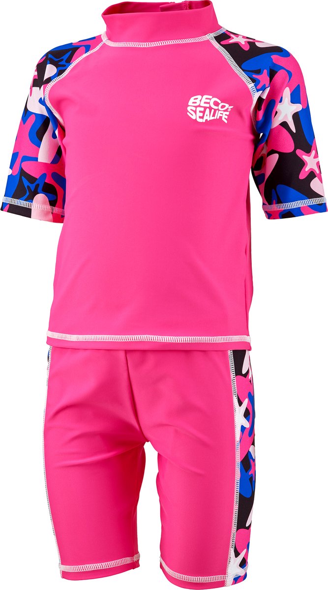 BECO-SEALIFE® rashguard 2-delig, roze, maat 80-86