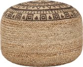 vidaXL - Poef - handgemaakt - 45x30 - cm - jute - bruin