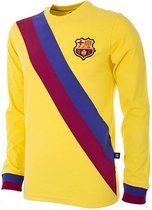 Barca Fc Barcelona 1974- 75 T-shirt Rétro Manches Longues Away Jaune 2XL Homme