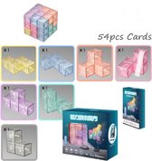 QiYi - Lot de puzzles de réflexion - Éducatif - Tangram- Cube magique 3D - Magnétique - Gifts Double W