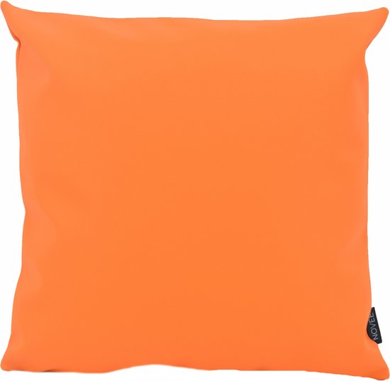 Sierkussen Jax Orange - Collection Plein air/ Outdoor | 45 x 45 cm | Imperméable à l'eau | faux cuir