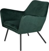 Berg fauteuil velvet groen