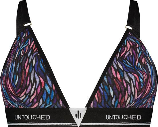 Untouched bh zonder beugel - ondergoed dames - duurzaam - perfecte pasvorm - Aquarelle Stripes bralette L