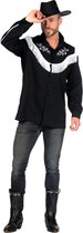 Wilbers & Wilbers - Cowboy & Cowgirl Kostuum - Cowboy Bobby Cowrider Man - Zwart - Small - Carnavalskleding - Verkleedkleding