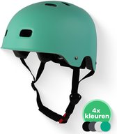 GOOFF® Skate Snorscooterhelm speed pedelec helm - matgroen - lichtgewicht snorfiets helm - NTA gecertificeerd speed pedelec helm - geschikt voor blauw kenteken snorscooter en snorfiets - maat S