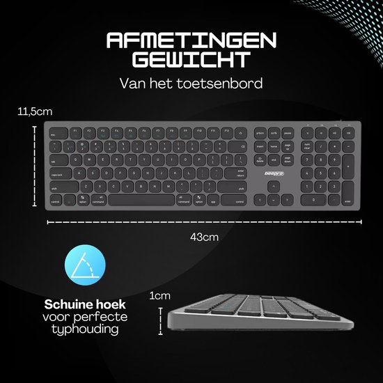 Qulose Surface Pro Tastatur für Microsoft Surface Pro 7 Plus/Pro 7/Pro 6/Pro 5/Pro 4/Pro 3, Kabellose Bluetooth Tastatur, Type Cover mit Wiederaufladbare Batterie und Touchpad, QWERTZ Layout