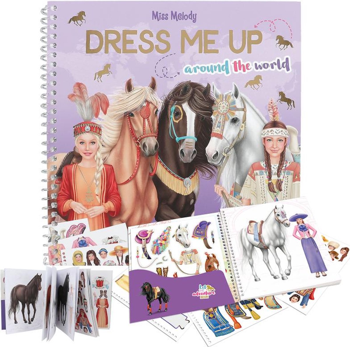 Depesche - Miss Melody Dress me up Around the World stickerboek — afbeelding 7