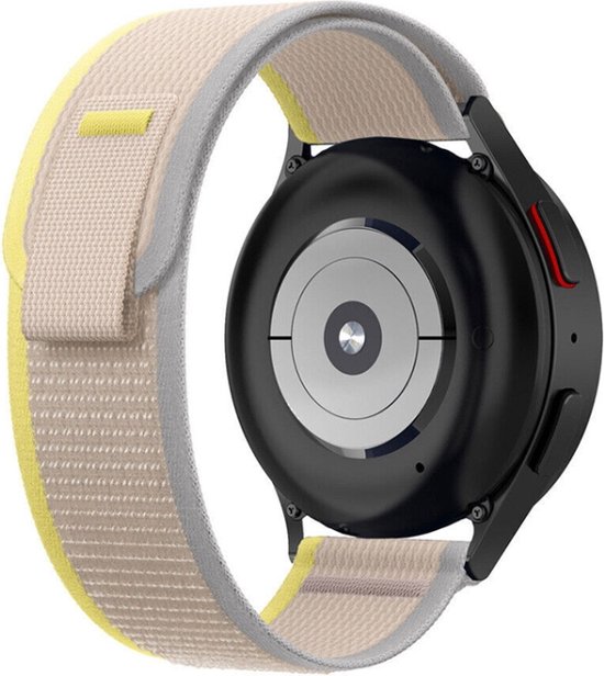 Bracelet en nylon - adapté pour Garmin Venu 2S/Vivoactive 3S/ 4S - jaune
