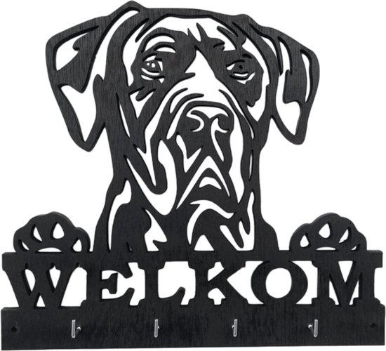 K9 World by van der Veeke, kapstokje Duitse dog, hout