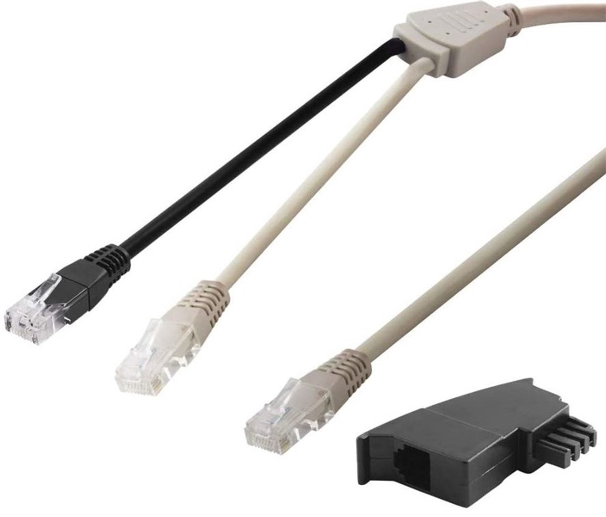 Goobay DSL Y Distributor/Adapter (RJ45/TAE) Cable Set