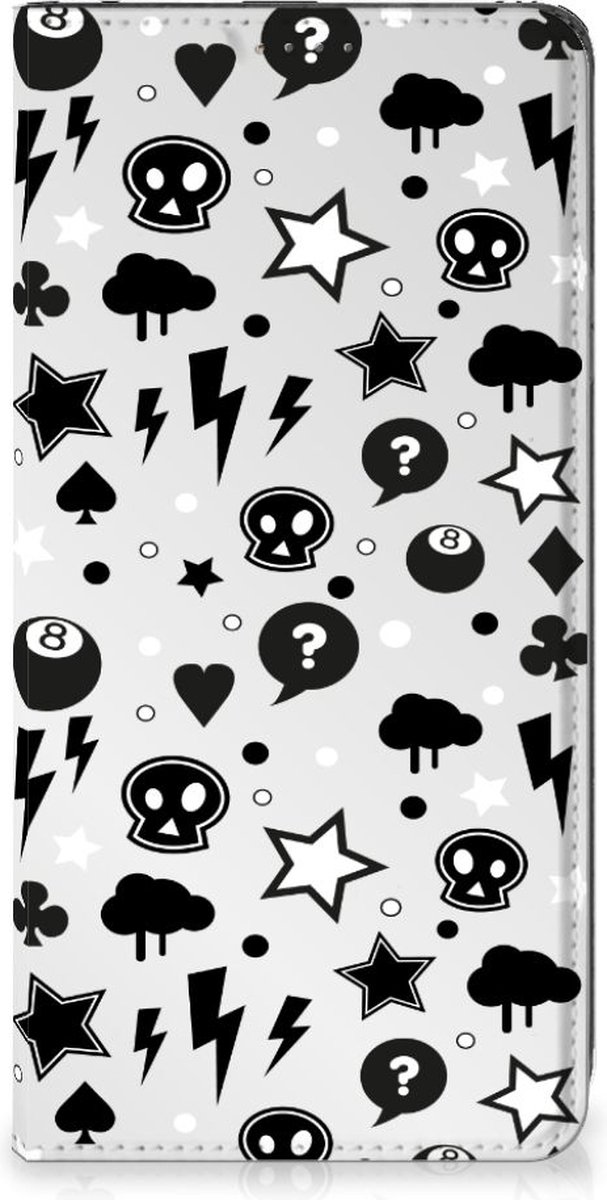 Mobiel BookCase Nokia G22 Silver Punk