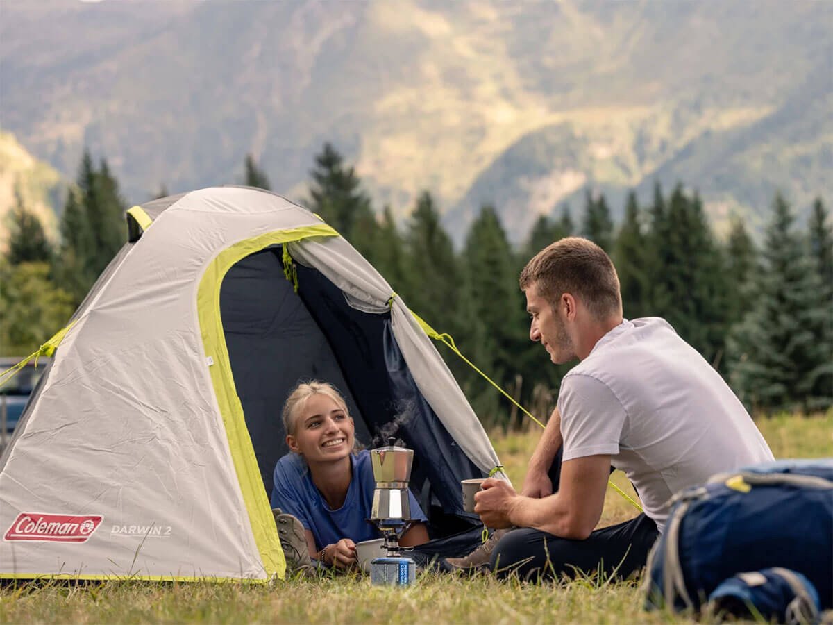 Coleman Darwin 3 Koepeltent - tent 3 persoons - Grijs