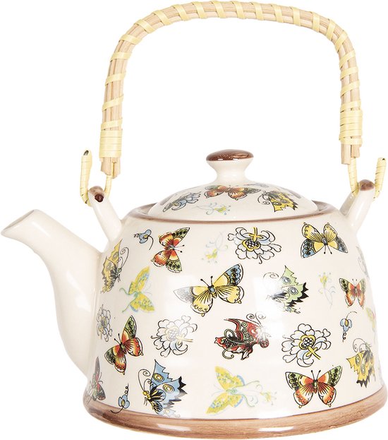 XXL Jumbo theepot porselein 2,5 l - zwart - jumbo theepot