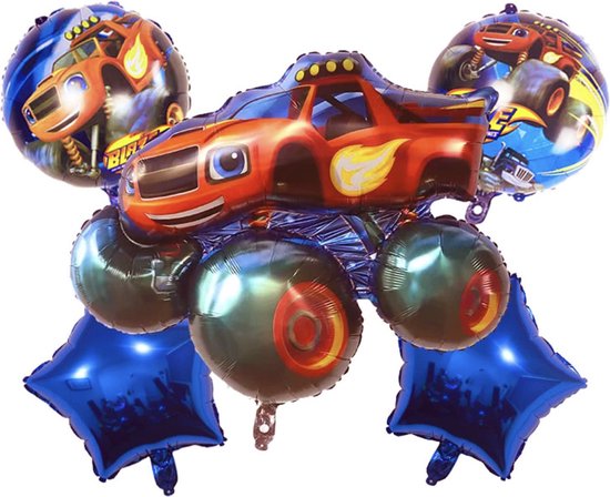 Blaze en de monster wielen ballonnen boeket || Op werkdagen voor 16:00 besteld