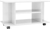 vidaXL-Tv-meubel-met-wieltjes-80x40x45-cm-bewerkt-hout-hoogglans-wit