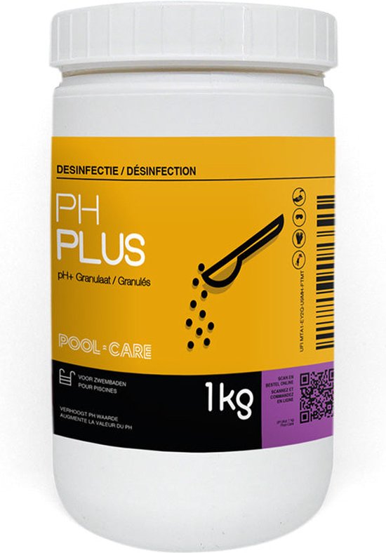 PoolCare pH plus pH plus zwembad pH+ Zwembad 1 kg Poeder