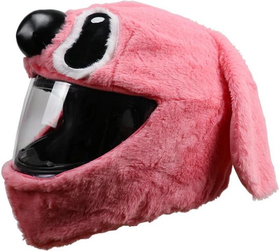 BikerFun Pink Stitch - Couvre casque - Moto - Scooter - Universel -  Accessoires de